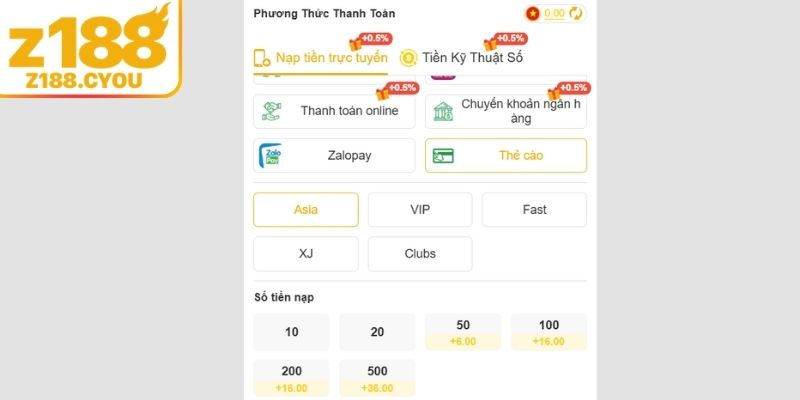 Bằng thẻ cào điện thoại