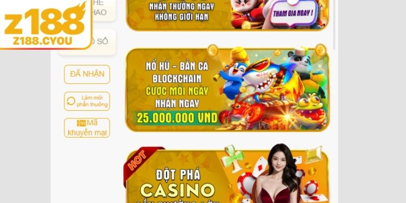 Cược dễ dàng mỗi ngày và nhận ngay 25 triệu đồng